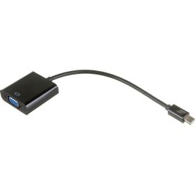Переходник Cablexpert miniDisplayPort - VGA A-m, 20M/15F, длина 15см, черный, пакет DPM-VGAF-02 (артикул 16206440) – фото 1