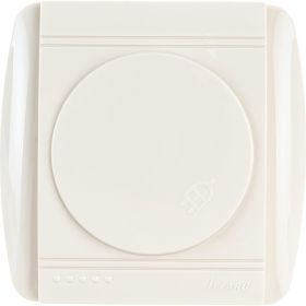 Розетка Lezard DEMET, с заземлением, с крышкой, кремовый 711-0300-123 (артикул 16193186) – фото 1