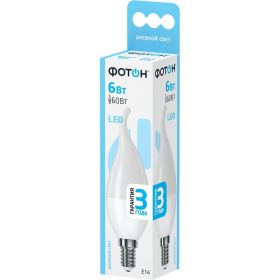 Светодиодная лампа ФОТОН LED BXS35 6W E14 4000K 22828 (артикул 15941037) – фото 1