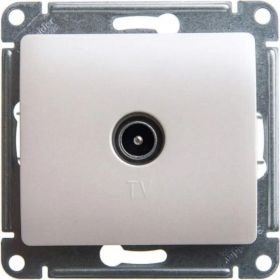 TV розетка Schneider Electric Glossa Перламутр оконечная 1DB SE GSL000691 (артикул 19937278) – фото 1