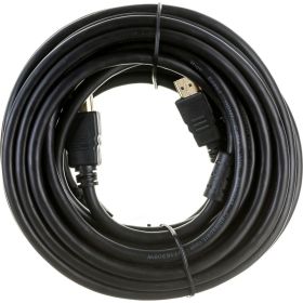 Кабель HDMI Cablexpert 7.5м v2.0 19M/19M черный позолоченные разъемы экран 2 ферритовых кольца пакет CCF2-HDMI4-7.5M (артикул 19968748) – фото 1