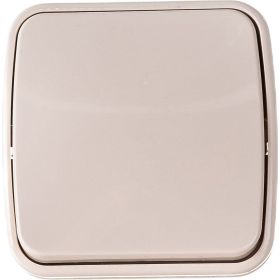 1-клавишный выключатель TDM открытой установки IP20 10А, слоновая кость ""Дача"" Народная SQ1824-0014 (артикул 21451828) – фото 1