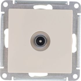 Механизм розетки TV Schneider Electric ATLAS DESIGN оконечный 1DB бежевый ATN000291 (артикул 15873702) – фото 1