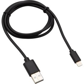 Кабель USB - Lightning REXANT 2 А, 1 м, для iPhone черный 18-7050 (артикул 21956248) – фото 1