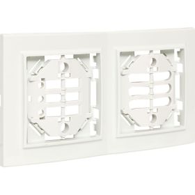 2-местная вертикальная рамка EKF Минск белая Basic ERM-G-312-10 (артикул 17770252) – фото 1