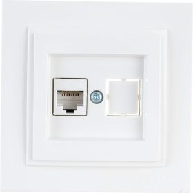 Компьюетрная розетка MONO ELECTRIC Despina, Rj45, Cat6, слоновая кость 102-010005-125 (артикул 18378793) – фото 1