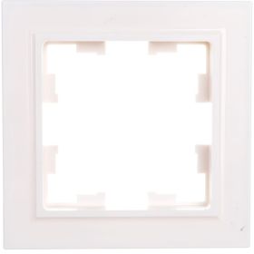 1-местная рамка IEK Brite ip44 ру-1-брб-44 белый BR-M12-44-K01 (артикул 24592371) – фото 1