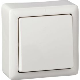 1-клавишный выключатель Schneider Electric ХИТ, О/У, 6А, 250В, белый VA16-131I-B (артикул 16313845) – фото 1