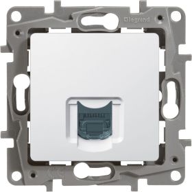 1-местная компьютерная розетка Legrand Etika Белый RJ45 6 категории UTP 672253 (артикул 18120247) – фото 1
