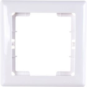 Рамка 1-местная IEK РГ-1-ББ BOLERO белый EMB12-K01 (артикул 17279058) – фото 1