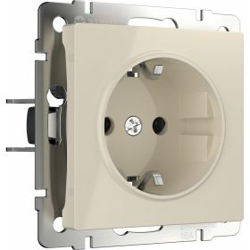 Розетка WERKEL W1171003 с заземлением, слоновая кость a051490 (артикул 22952001) – фото 1