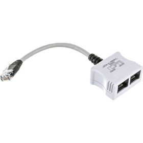 Разветвитель Hyperline SPL-YT4-E2-E2 RJ-45 4Pr.T568A/T568B 2 x 2Pr.10BASE-T 34525 (артикул 16522940) – фото 1