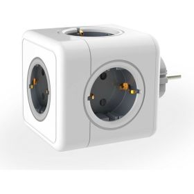 Разветвитель ROCKETSOCKET Cube Original 5 Euro 16A цвет серый GN1203 (артикул 24499323) – фото 1