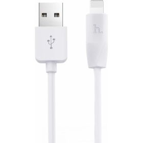 Кабель USB 2.0 Hoco X1, AM/Lightning, белый, 2м 6957531032014 (артикул 19967506) – фото 1