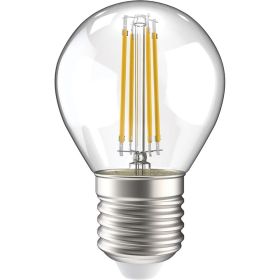 Лампа IEK серия 360, LED, G45, шар прозрачный, 7вт, 230В, 4000К, E27 LLF-G45-7-230-40-E27-CL (артикул 16459928) – фото 1