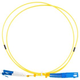 Волоконно-оптический шнур Hyperline FC-D2-9-LC/UR-SC/UR-H-1M-LSZH-YL патч-корд SM 9/125 28387 (артикул 16522779) – фото 1