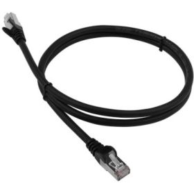 Патч-корд LANMASTER RJ45 - RJ45, 4 пары, S/FTP, категория 6A, 0.5 м, черный, LSZH, LAN-PC45/S6A-0.5-BK (артикул 16466081) – фото 1