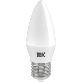 Лампа IEK LED, C35, свеча, 9вт, 230В, 4000К, E27 LLE-C35-9-230-40-E27 (артикул 16459845) – фото 1