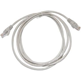 Патч-корд TDM народный U/UTP Cat 5e 4PR 24AWG PVC, литой 2 м, серый SQ0115-0004 (артикул 18169285) – фото 1
