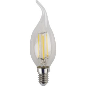 Филаментная лампа ЭРА F-LED BXS-5W-827-E14 филамент, свеча на ветру, 5Вт, E14 Б0043436 (артикул 15981227) – фото 1