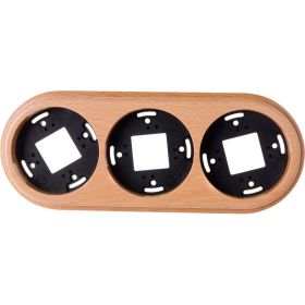 Рамка на 3 поста Werkel W0035224 светлый бук a050994 (артикул 15958270) – фото 1