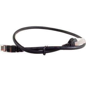 Патч-корд LANMASTER RJ45-RJ45, 4 пары, FTP, категория 5е, 0.5 м, черный, LSZH, LAN-PC45/S5E-0.5-BK (артикул 16102147) – фото 1