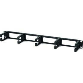 Кабельный организатор с пластиковыми кольцами 19" 1U Hyperline CM-1U-PL 15446 (артикул 15550786) – фото 1