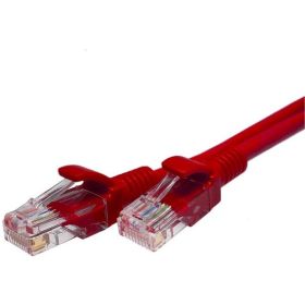 Патч-корд SUPRLAN, U/UTP Cat.5e 4x2 26AWG /7x0.16mm/ Cu LSZH красный 1м 10-0152 (артикул 16261880) – фото 1