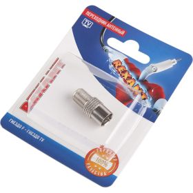 Антенный переходник REXANT RG-6, SAT, гнездо F - гнездо ТВ 06-0024-A (артикул 22374045) – фото 1