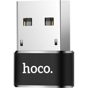 Переходник Hoco UA6 USB to Type-C, черный 800490 (артикул 18687420) – фото 1