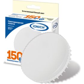 Светодиодная лампа IONICH ILED-SMD2835-15Вт-1350Лм-230В-4000К-GX53 1810 (артикул 25129515) – фото 1