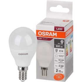 Светодиодная лампа OSRAM LED Value P E14 800лм 10Вт 4000К нейтральный белый свет 4058075579743 (артикул 23724633) – фото 1