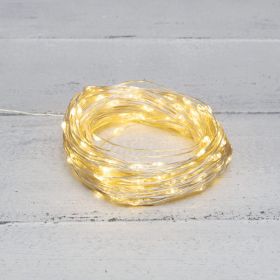 Гирлянда Neon-Night роса с трансформатором 30 м, 300 led, теплое белое свечение 303-216 (артикул 23787819) – фото 1
