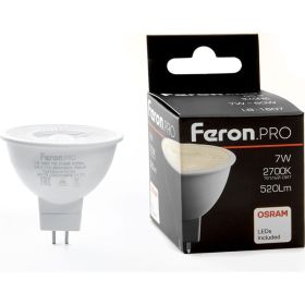 Светодиодная лампа PRO FERON LB-1607 G5.3 7W 2700K, 38185 (артикул 20133796) – фото 1