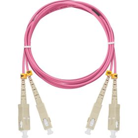 Оптический соединительный шнур NIKOMAX, MM 50/125 OM4, SC/UPC-SC/UPC, двойной, 2мм, 3м NMF-PC2M4C2-SCU-SCU-003 (артикул 16394802) – фото 1