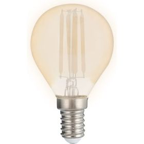 Лампа Jazzway PLED OMNI G45 8w E14 3000K Gold 230, 50 5021570 (артикул 16091857) – фото 1