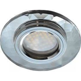 Светильник Ecola MR16 DL1654 GU5.3 Glass стекло, круг, граненый хром - хром 25x90 FC1654EFF (артикул 17134675) – фото 1