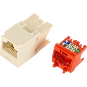 Модуль PANDUIT CJ5E88TGAW Mini-Com RJ45 TX5e, UTP Т568A/B Enhanced белый 29587 (артикул 16155648) – фото 1