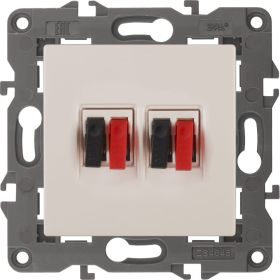 Двойная аудиорозетка ЭРА Elegance IP20, сл.кость 14-3112-02 Б0034327 (артикул 15904012) – фото 1