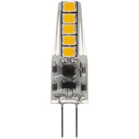 Светодиодная лампа REXANT JC-SILICON G4, 12 В, 2 Вт, 2700 K, теплый свет, силикон 604-5006 (артикул 21705790) – фото 1