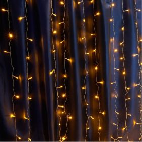 Гирлянда-дождь FERON CL21, 320LED, желтый, статичная, 3х2м+3м, IP44, 16W, 41625 (артикул 18646403) – фото 1