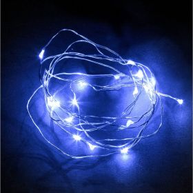 Гирлянда FERON CL57020 LED синий, батарейки 2 АА, IP 20, шнур 0,5м 32367 (артикул 16007894) – фото 1