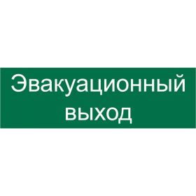 Наклейка Контур Лайн 300х100 Эвакуационный выход 10FC0418 (артикул 19997194) – фото 1