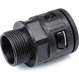 Муфта для гофрированных труб WEYER WQG-P21B/AD25.5 - коннектор прямой, нар. PG21 WE0208100 (артикул 23560557) – фото 1