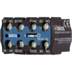 Блок-контакт Iskra для миниконтакторов ND4M-04 УТ-00019719 (артикул 16708016) – фото 1