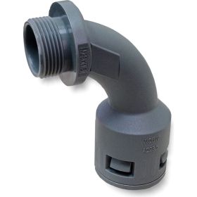 Муфта для гофрированных труб WEYER WQBW-M25G/AD28.5 - коннектор поворотный, нар. M25x1.5 WE1900700 (артикул 23560749) – фото 1