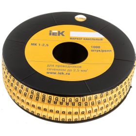 Маркировочное кольцо IEK 1-2.5мм, B, МК, 1000шт/ролл UMK10-B (артикул 15165201) – фото 1