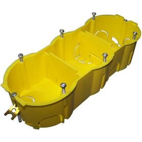 Подрозеточная коробка TWT в стену для суппорта 45x135, желтая BX45x135-YL (артикул 17574885) – фото 1