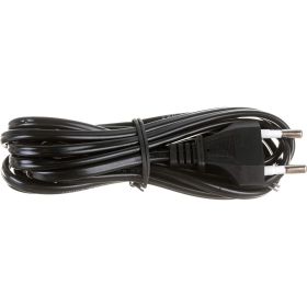 Кабель питания TWIST с вилкой без разъема 2*0,5мм2, 220V/2,5A, 3м, черный PCWP-3M-B (артикул 23804457) – фото 1