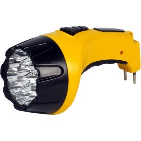 Аккумуляторный светодиодный фонарь Smartbuy 15 LED с прямой зарядкой, желтый SBF-85-Y (артикул 16052168) – фото 1